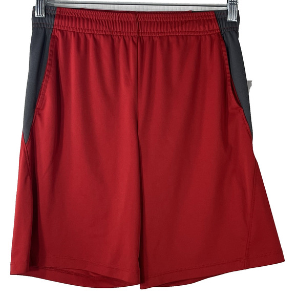 All In Motion Red & Grey Athletic Shorts Boys XL (16) - Picture 1 of 4